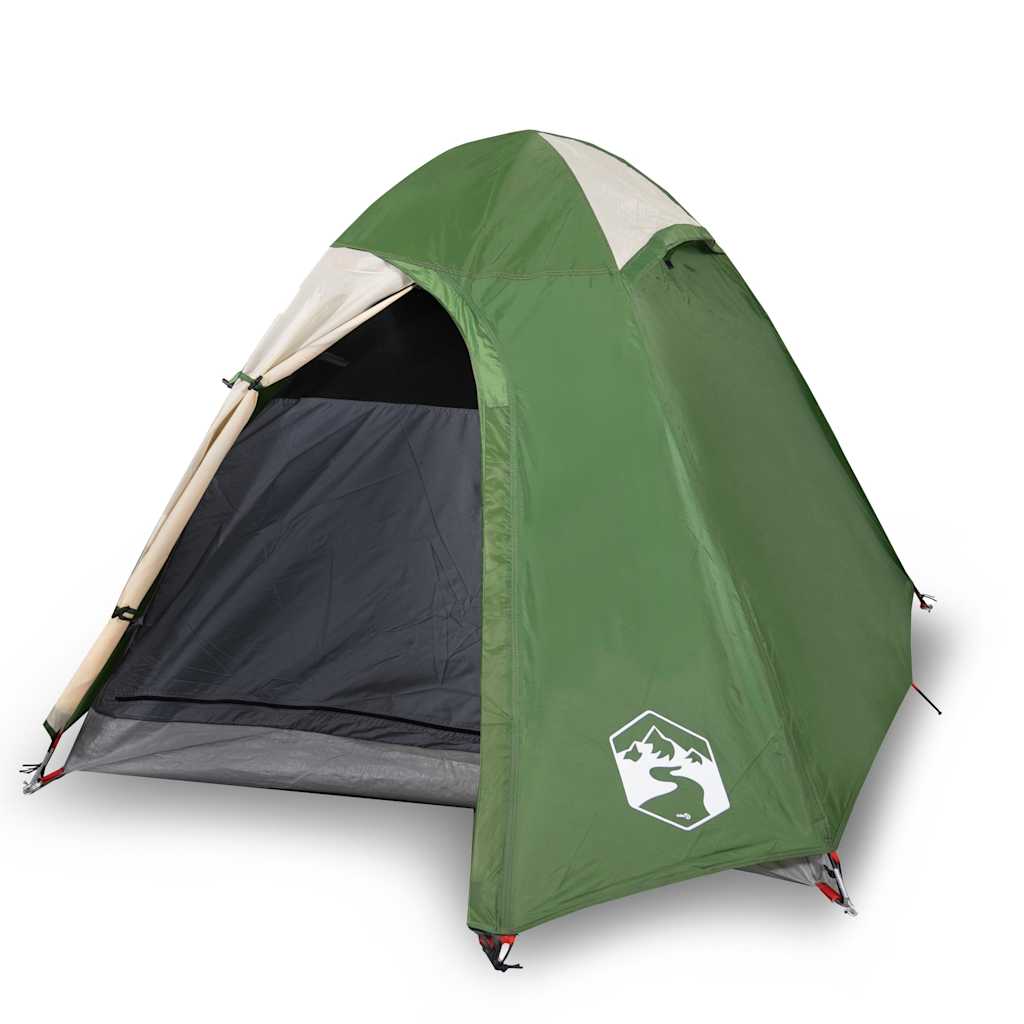 2-personers campingtelt vandtæt kuppel grøn
