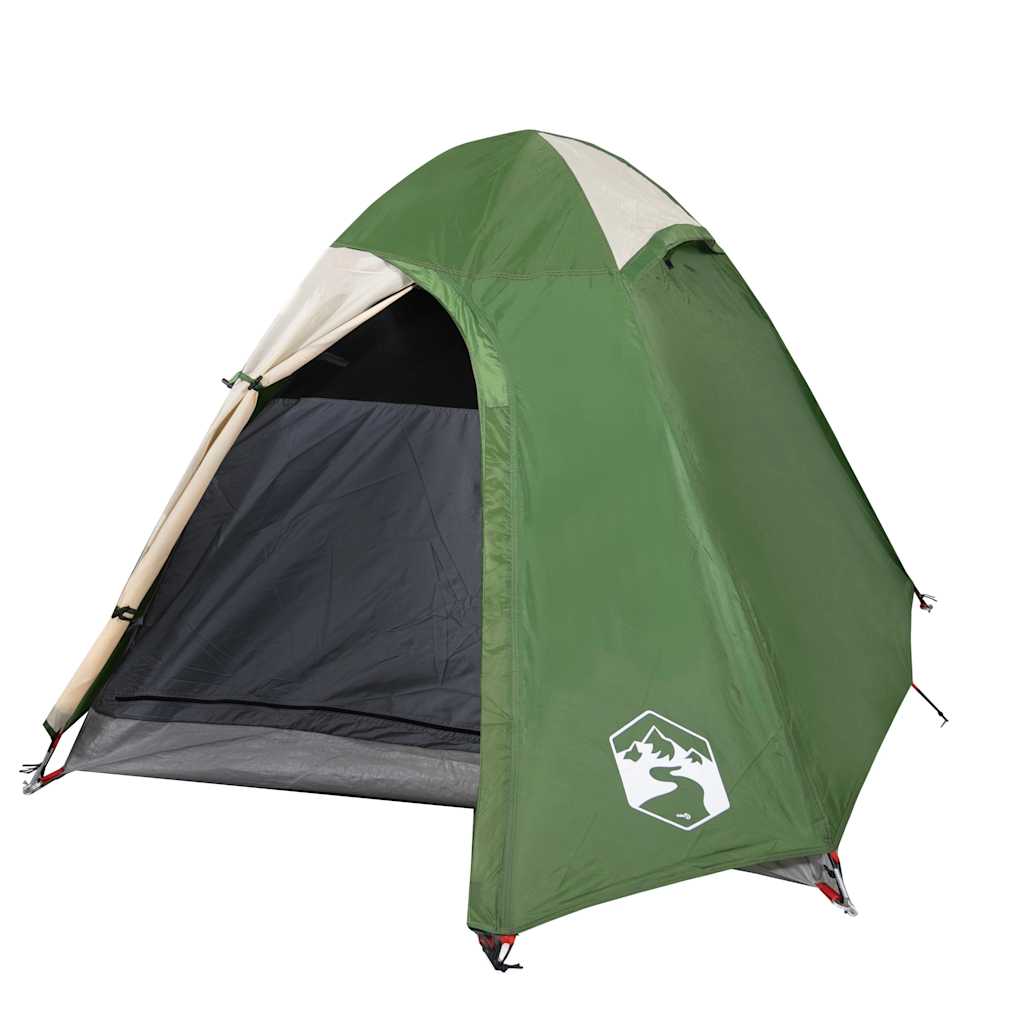 2-personers campingtelt vandtæt kuppel grøn