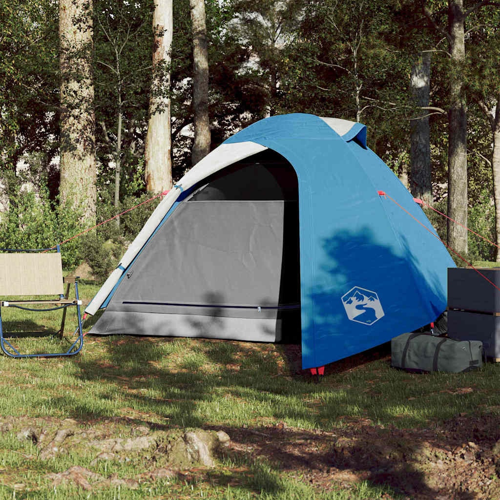 3-personers campingtelt vandtæt blå