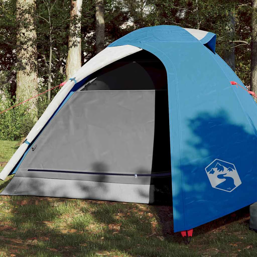3-personers campingtelt vandtæt blå