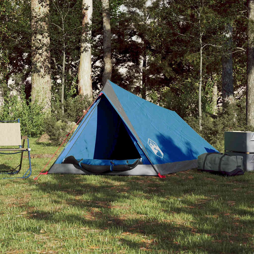 2-personers campingtelt vandtæt blå