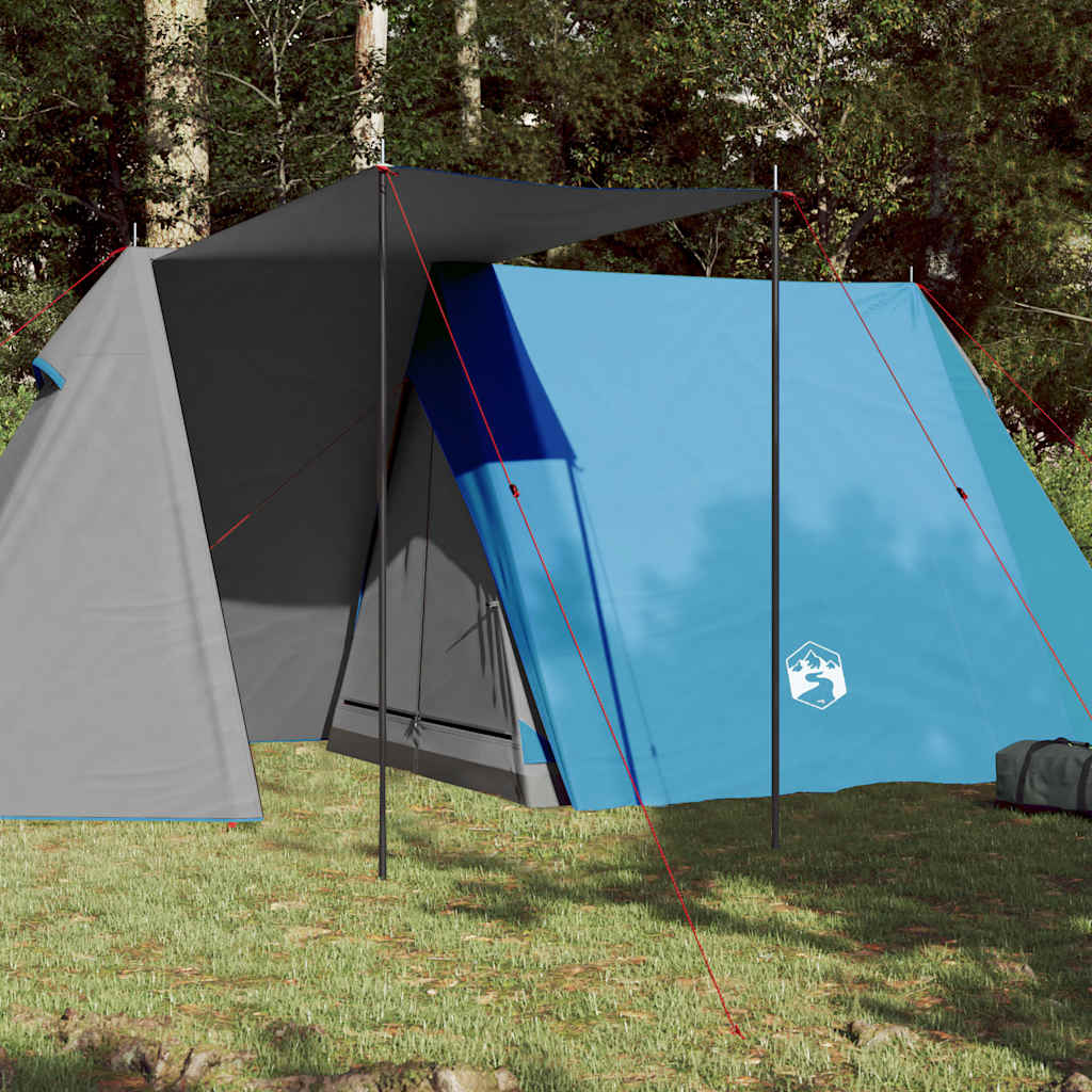 3-personers campingtelt vandtæt blå
