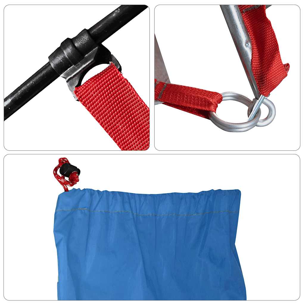 strandtelt 274x178x170/148 cm 185T polyester azurblå