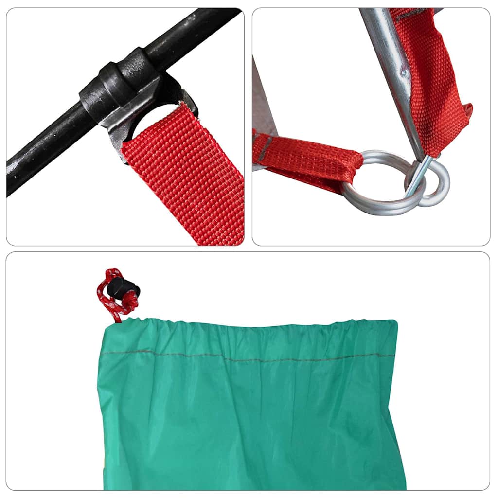 strandtelt 274x178x170/148 cm 185T polyester havgrøn