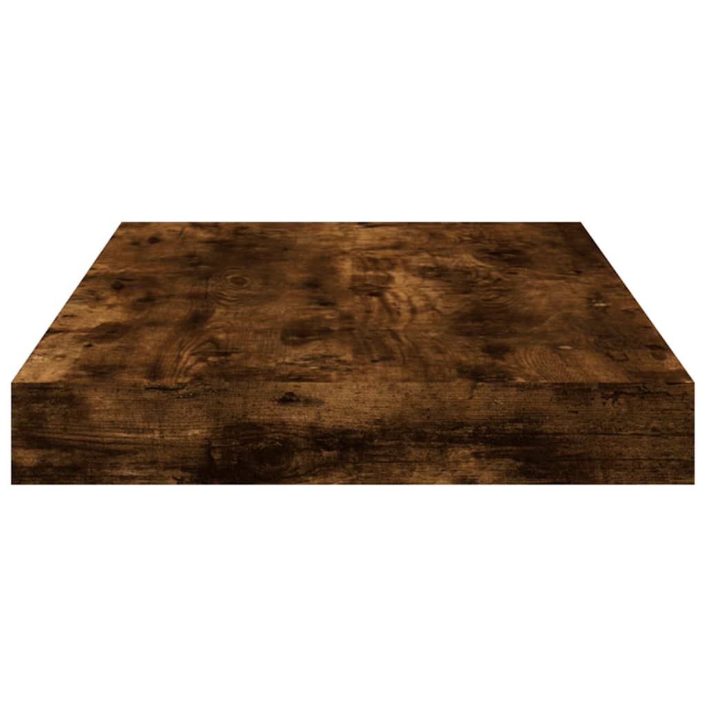 væghylder 4 stk. 40x10x1,5 cm konstrueret træ røget egetræ