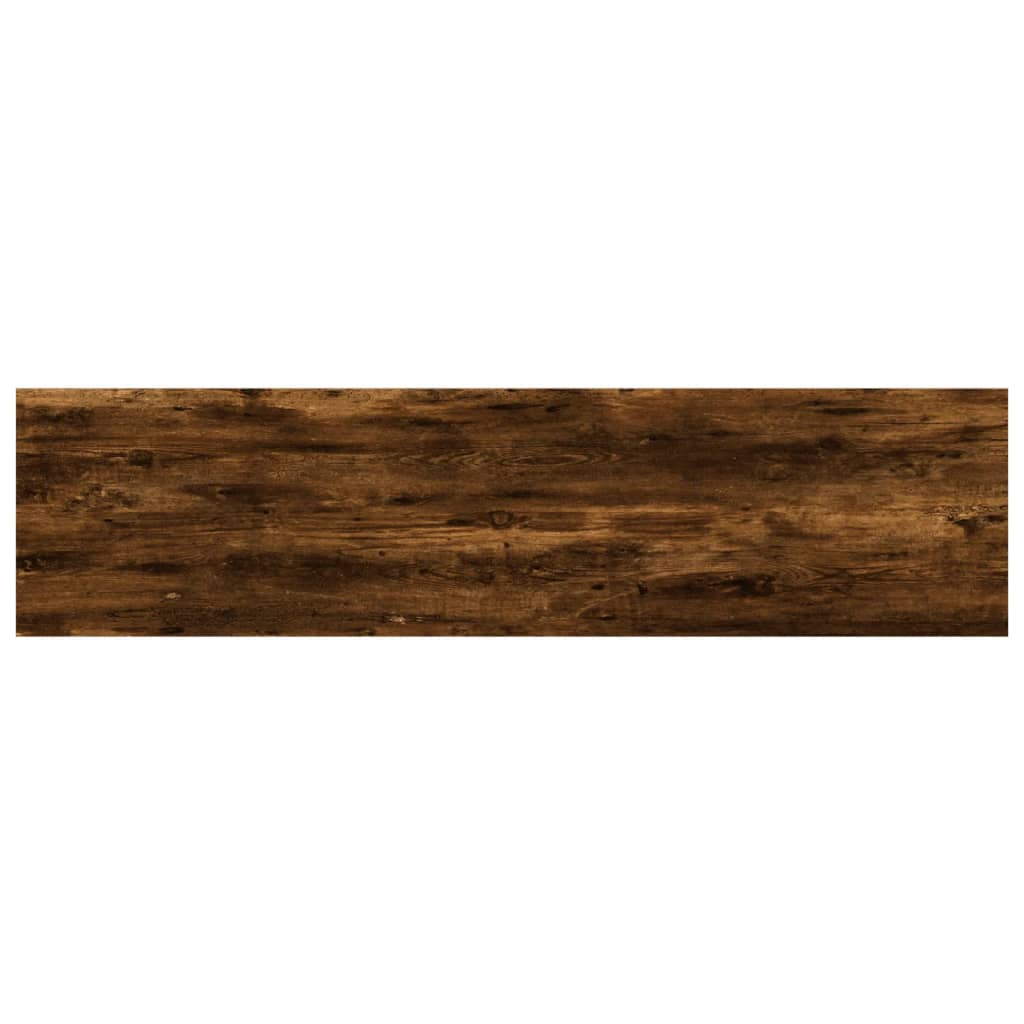væghylder 4 stk. 40x10x1,5 cm konstrueret træ røget egetræ