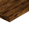 væghylder 4 stk. 40x10x1,5 cm konstrueret træ røget egetræ