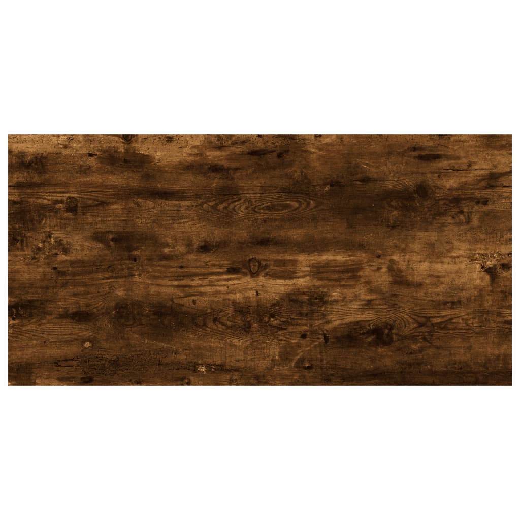 væghylder 4 stk. 40x20x1,5 cm konstrueret træ røget egetræ