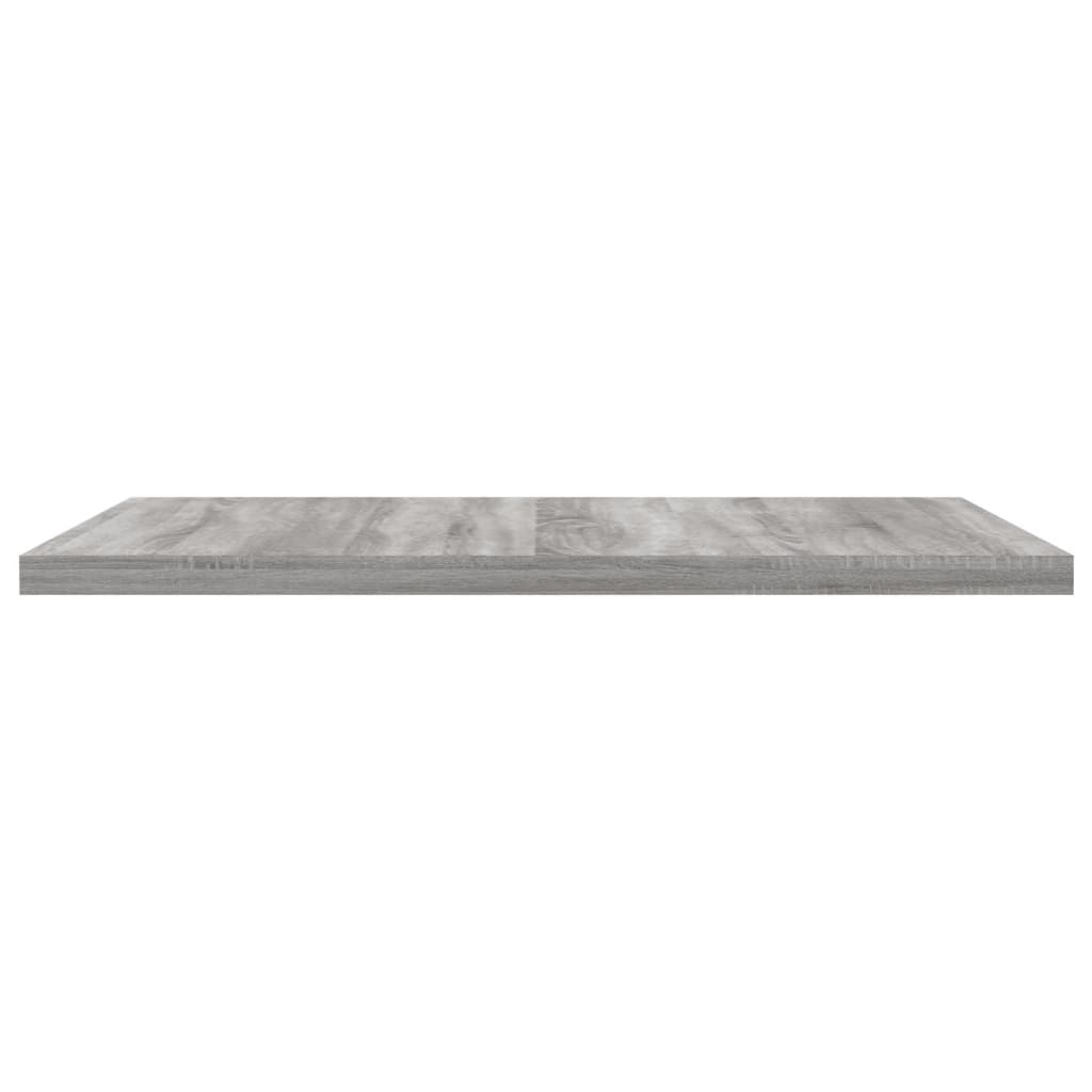 væghylder 4 stk. 40x40x1,5 cm konstrueret træ grå sonoma-eg