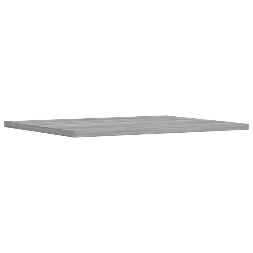 væghylder 4 stk. 40x50x1,5 cm konstrueret træ grå sonoma-eg