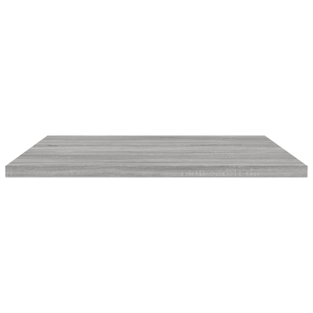 væghylder 4 stk. 40x50x1,5 cm konstrueret træ grå sonoma-eg