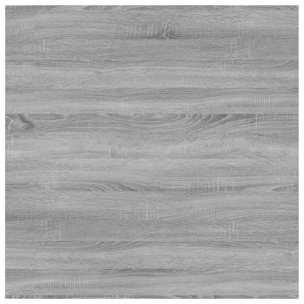 væghylder 4 stk. 40x50x1,5 cm konstrueret træ grå sonoma-eg