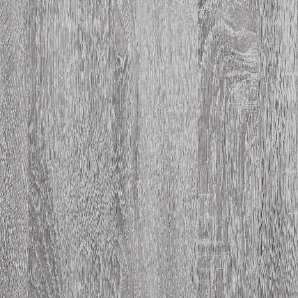 væghylder 4 stk. 60x10x1,5 cm konstrueret træ grå sonoma-eg