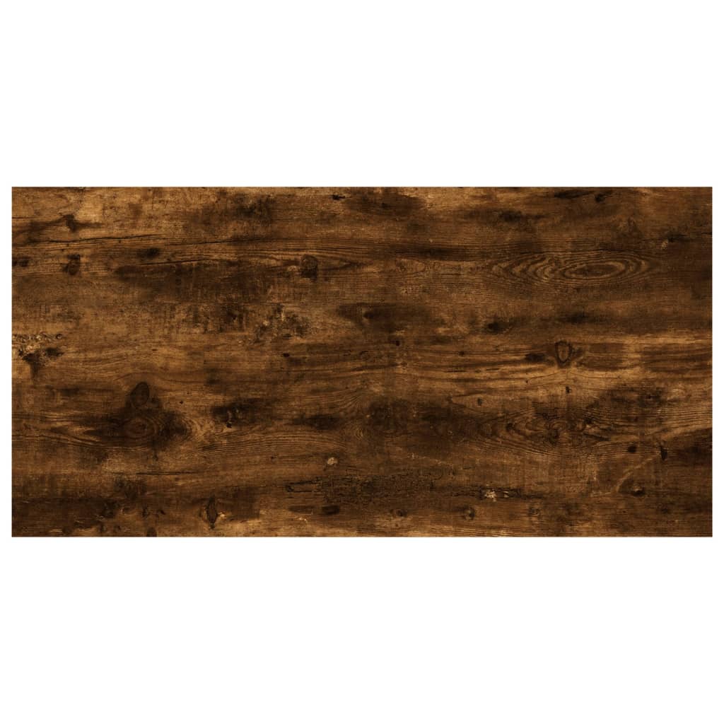 væghylder 4 stk. 60x20x1,5 cm konstrueret træ røget egetræ