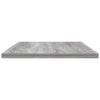 væghylder 4 stk. 60x20x1,5 cm konstrueret træ grå sonoma-eg