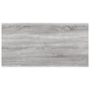 væghylder 4 stk. 60x20x1,5 cm konstrueret træ grå sonoma-eg