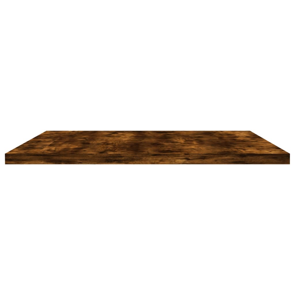 væghylder 4 stk. 60x40x1,5 cm konstrueret træ røget egetræ
