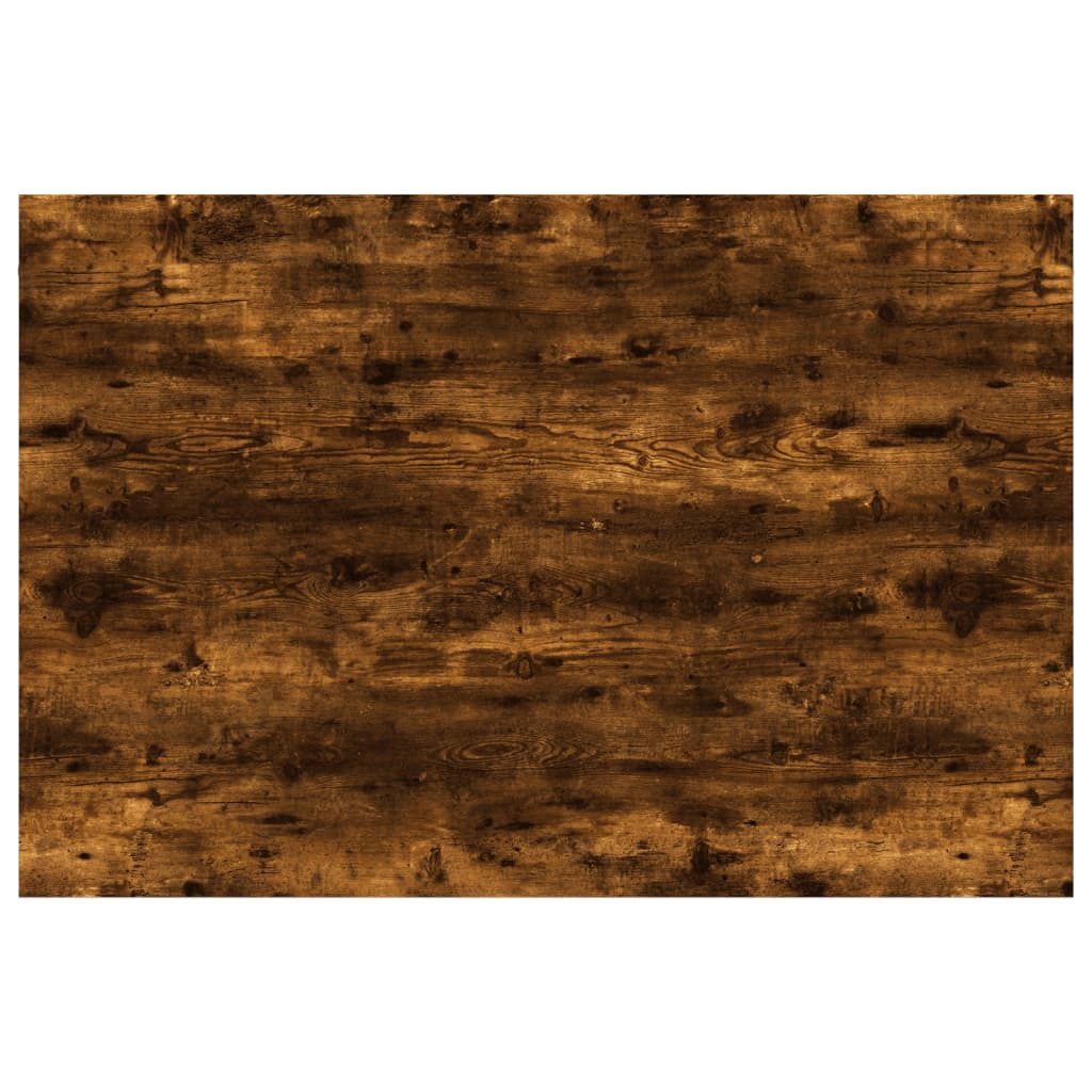 væghylder 4 stk. 60x40x1,5 cm konstrueret træ røget egetræ