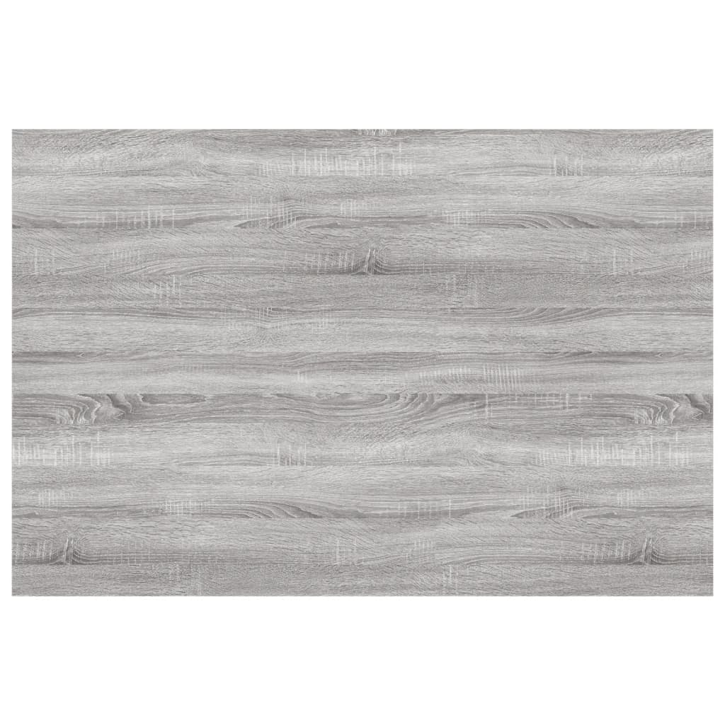 væghylder 4 stk. 60x40x1,5 cm konstrueret træ grå sonoma-eg