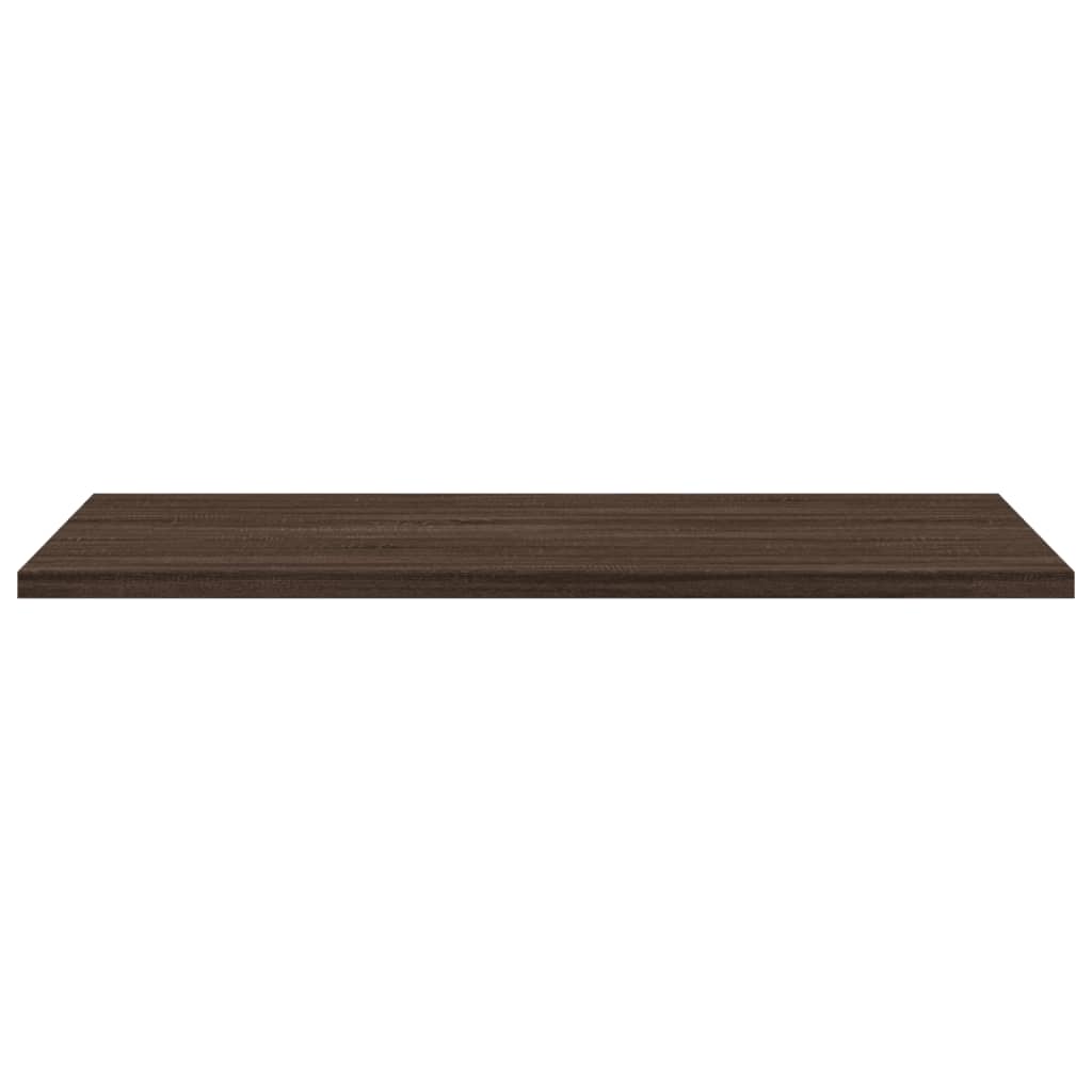 væghylder 4 stk. 60x40x1,5 cm konstrueret træ brunt egetræ