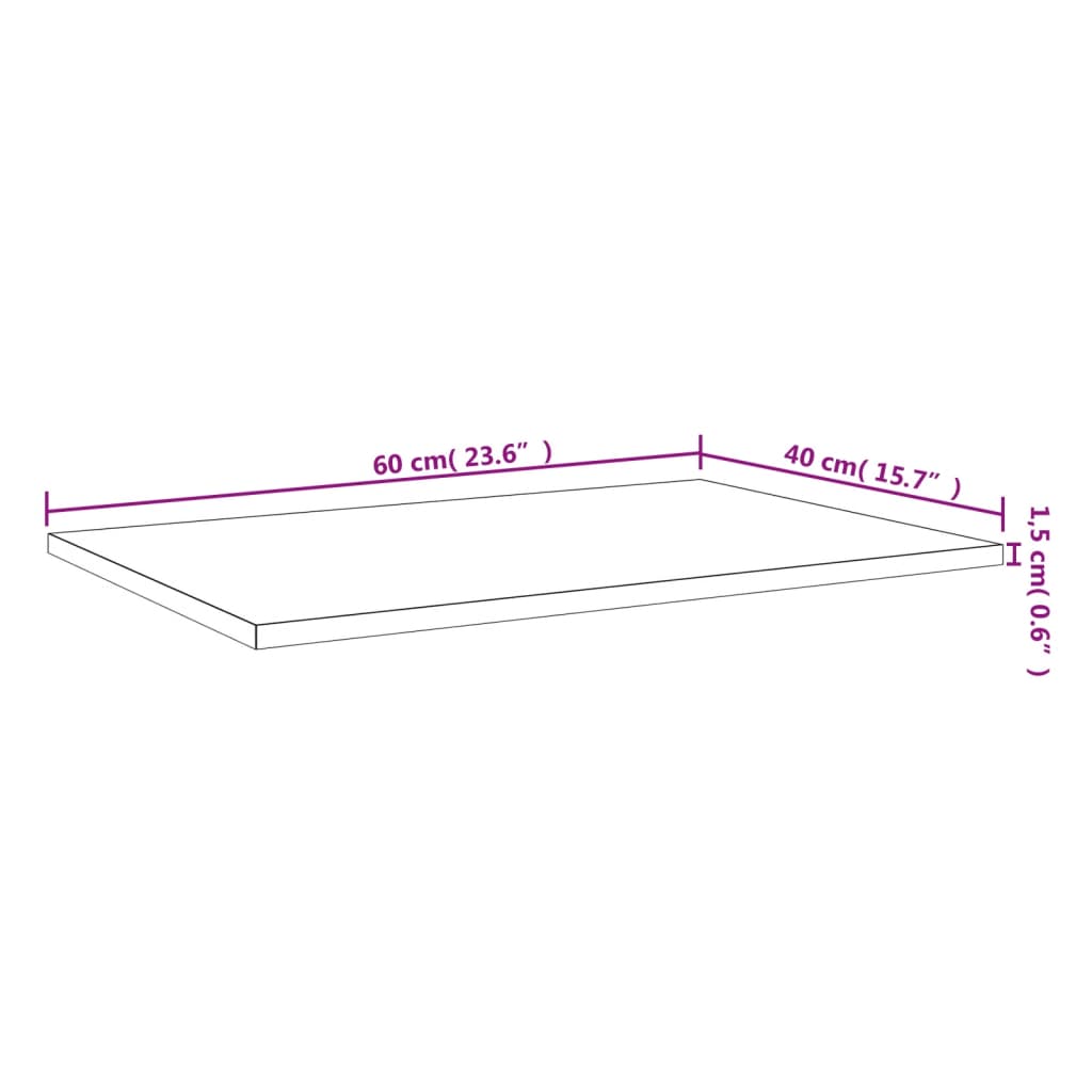 væghylder 4 stk. 60x40x1,5 cm konstrueret træ brunt egetræ