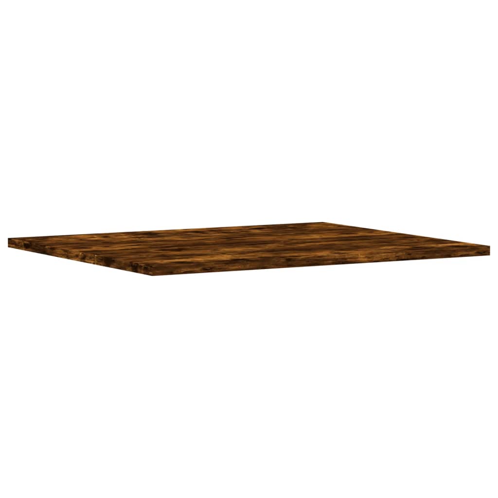 væghylder 4 stk. 60x50x1,5 cm konstrueret træ røget egetræ