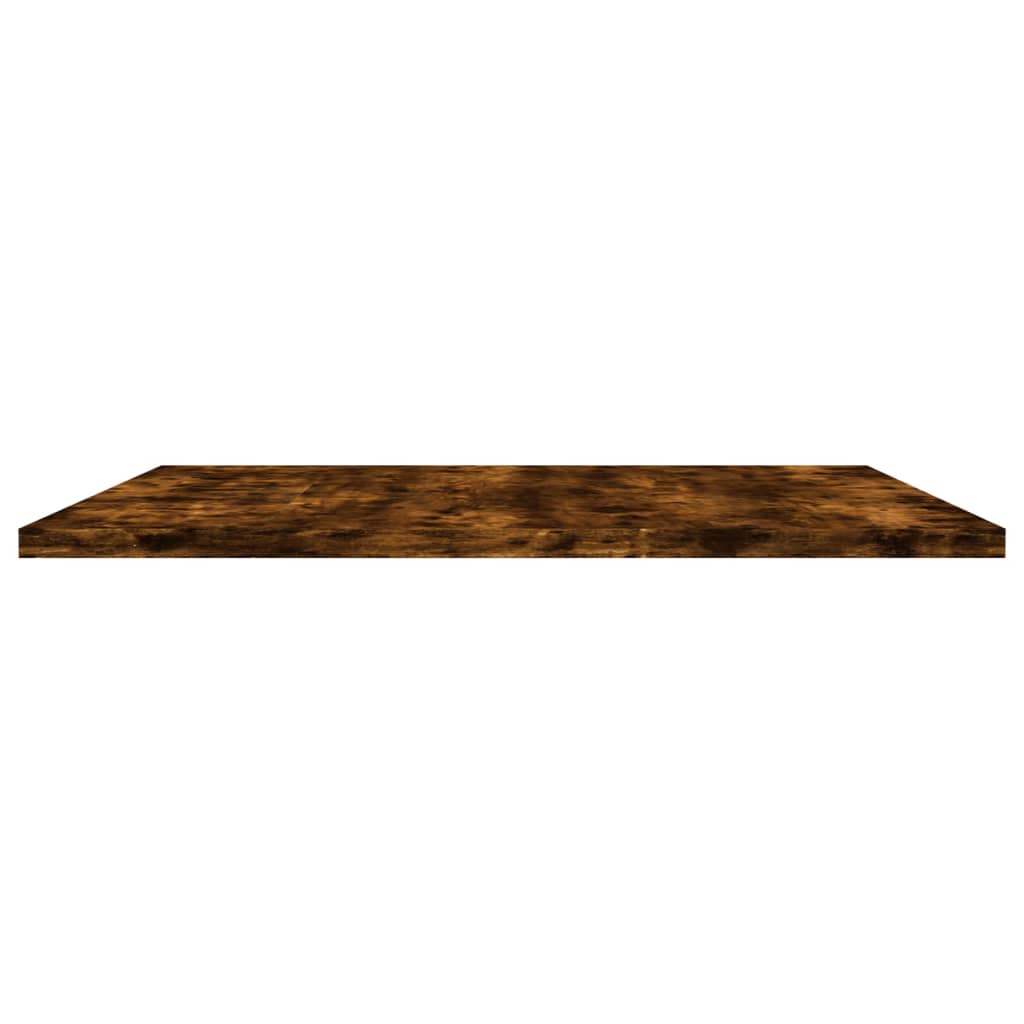 væghylder 4 stk. 60x50x1,5 cm konstrueret træ røget egetræ