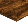 væghylder 4 stk. 60x50x1,5 cm konstrueret træ røget egetræ
