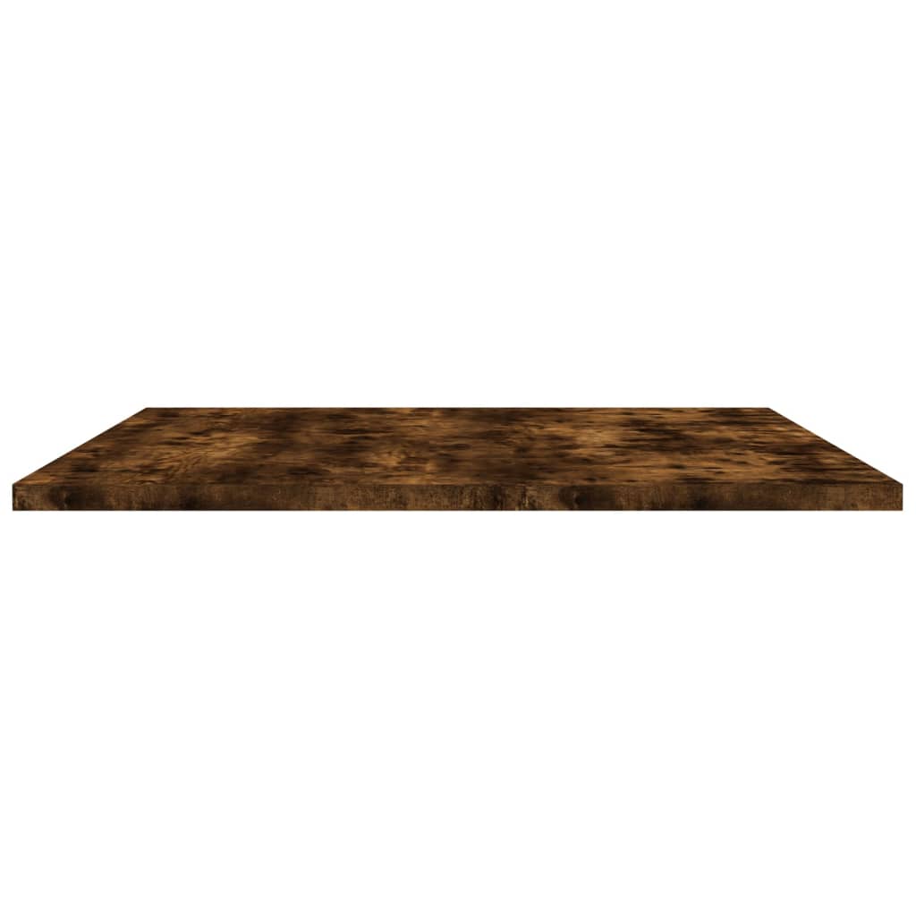 væghylder 4 stk. 80x30x1,5 cm konstrueret træ røget egetræ