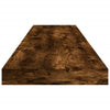 væghylder 4 stk. 80x50x1,5 cm konstrueret træ røget egetræ