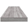 væghylder 4 stk. 8100x10x1,5 cm konstrueret træ grå sonoma-eg
