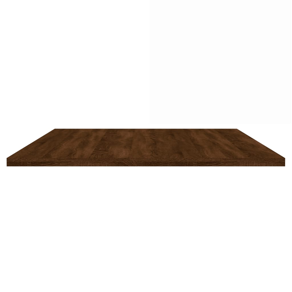 væghylder 4 stk. 100x50x1,5 cm konstrueret træ brunt egetræ