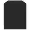 tv-bord med glaslåger 102x37x42 cm sort