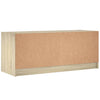 skab med glaslåger 102x37x42 cm sonoma-eg