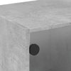 skab med glaslåger 102x37x42 cm betongrå