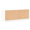 tv-bord med glaslåger 102x37x42 cm hvid