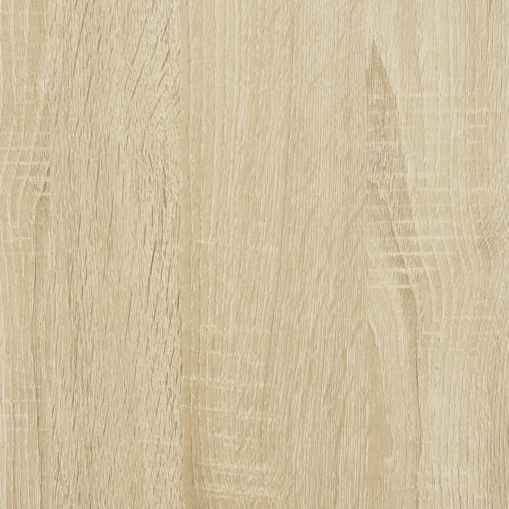 skab med glaslåger 102x37x42 cm sonoma-eg