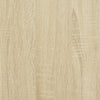 skab med glaslåger 102x37x42 cm sonoma-eg