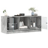 skab med glaslåger 102x37x42 cm betongrå