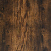 skab med glaslåger 102x37x42 cm røget egetræsfarve