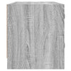 skab med glaslåger 102x37x42 cm grå sonoma-eg