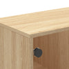 skab med glaslåger 102x37x50 cm sonoma-eg