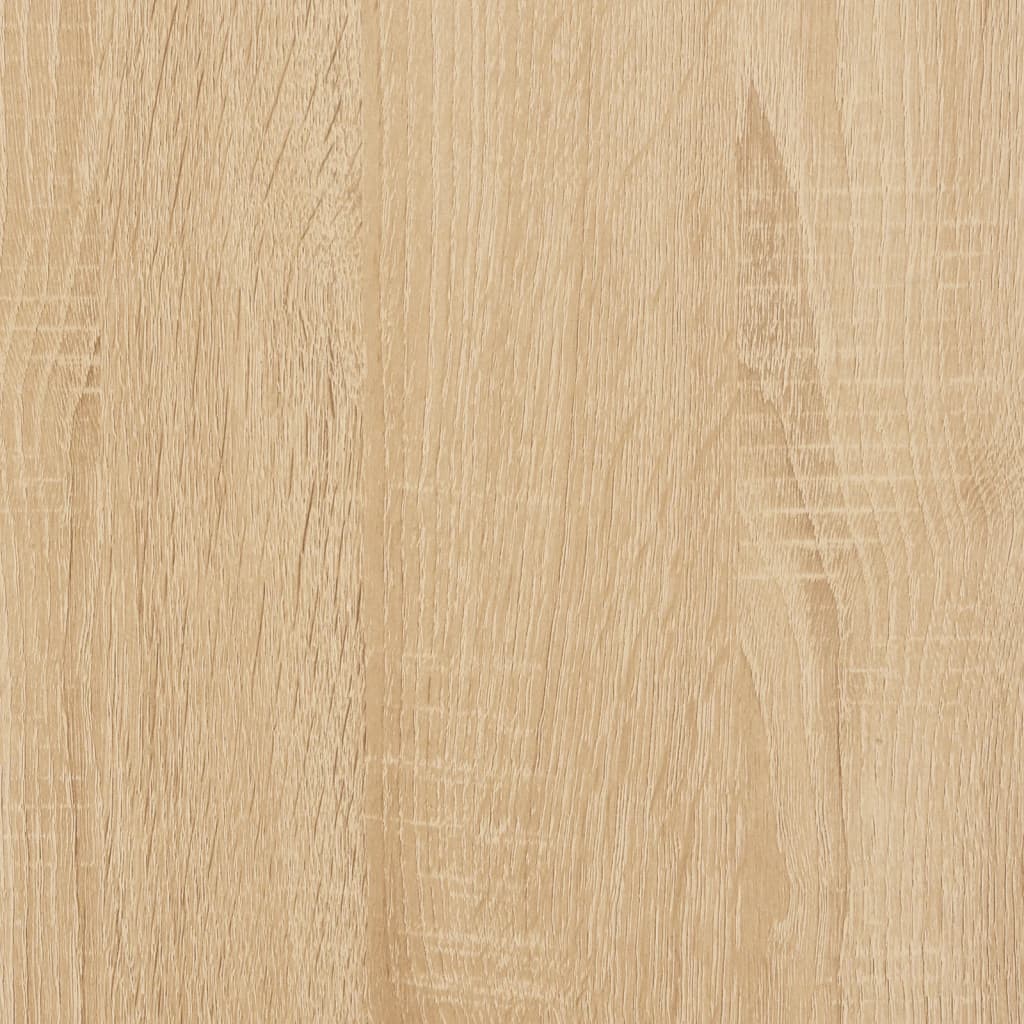 skab med glaslåger 102x37x50 cm sonoma-eg