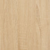 skab med glaslåger 102x37x50 cm sonoma-eg