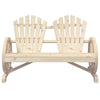 2-personers Adirondack-havestol massivt grantræ