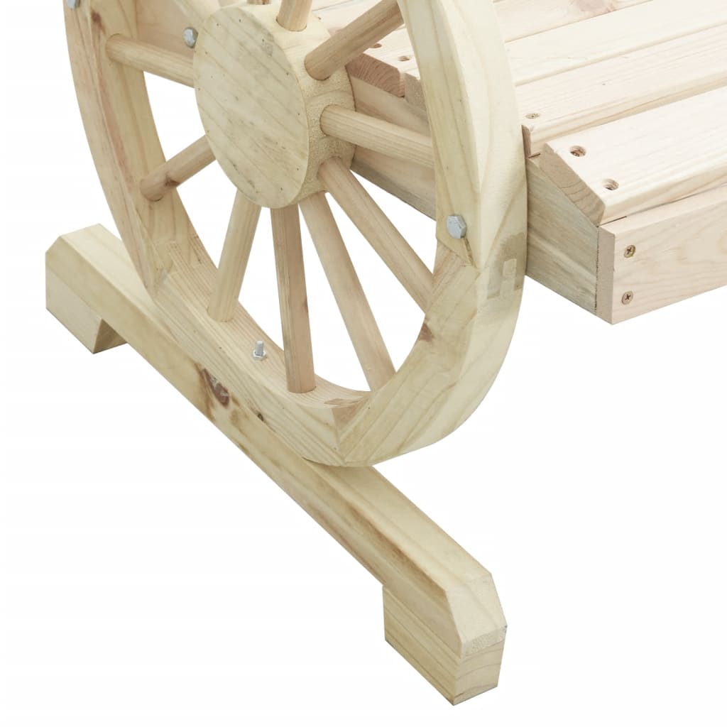 2-personers Adirondack-havestol massivt grantræ