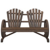 2-personers Adirondack-havestol massivt grantræ