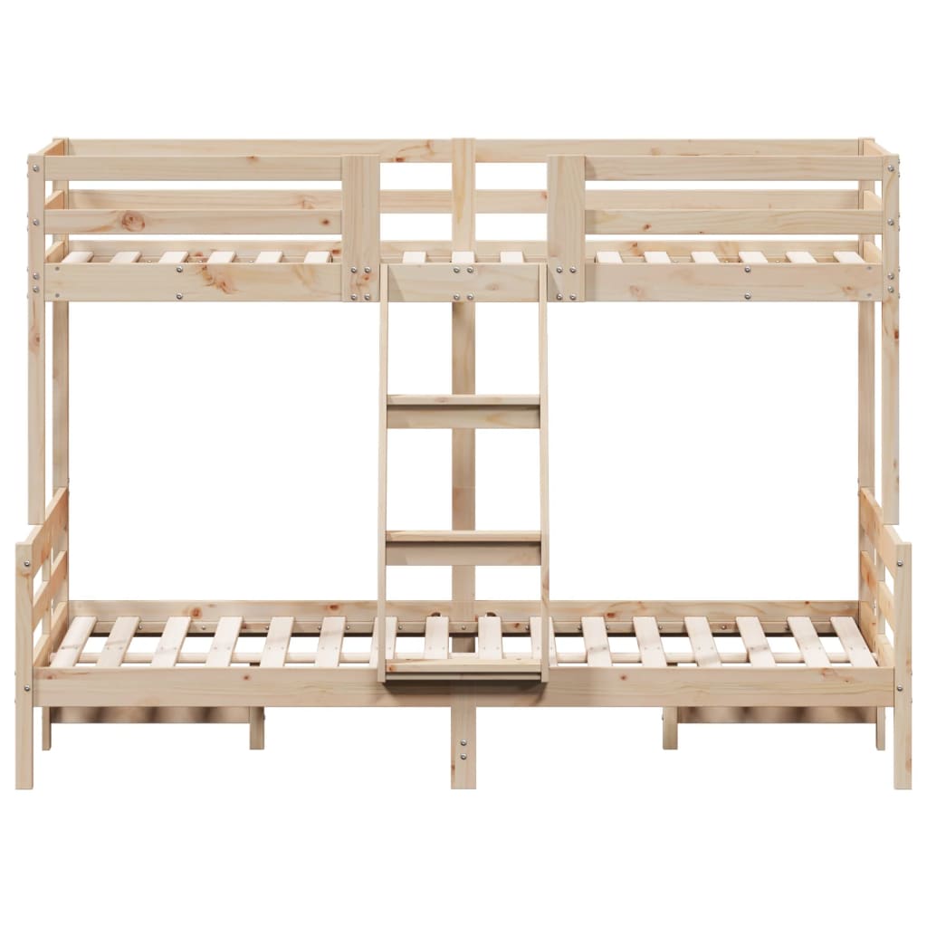 køjeseng 80x200/120x200 cm massivt fyrretræ