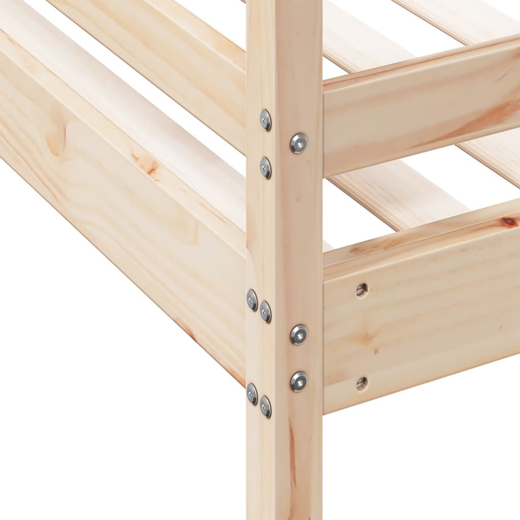køjeseng 80x200/120x200 cm massivt fyrretræ