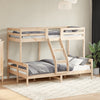 køjeseng 80x200/120x200 cm massivt fyrretræ